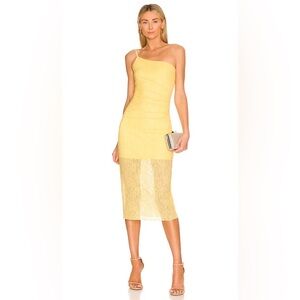 Revolve NBD Gianna Midi Dress - Yellow
